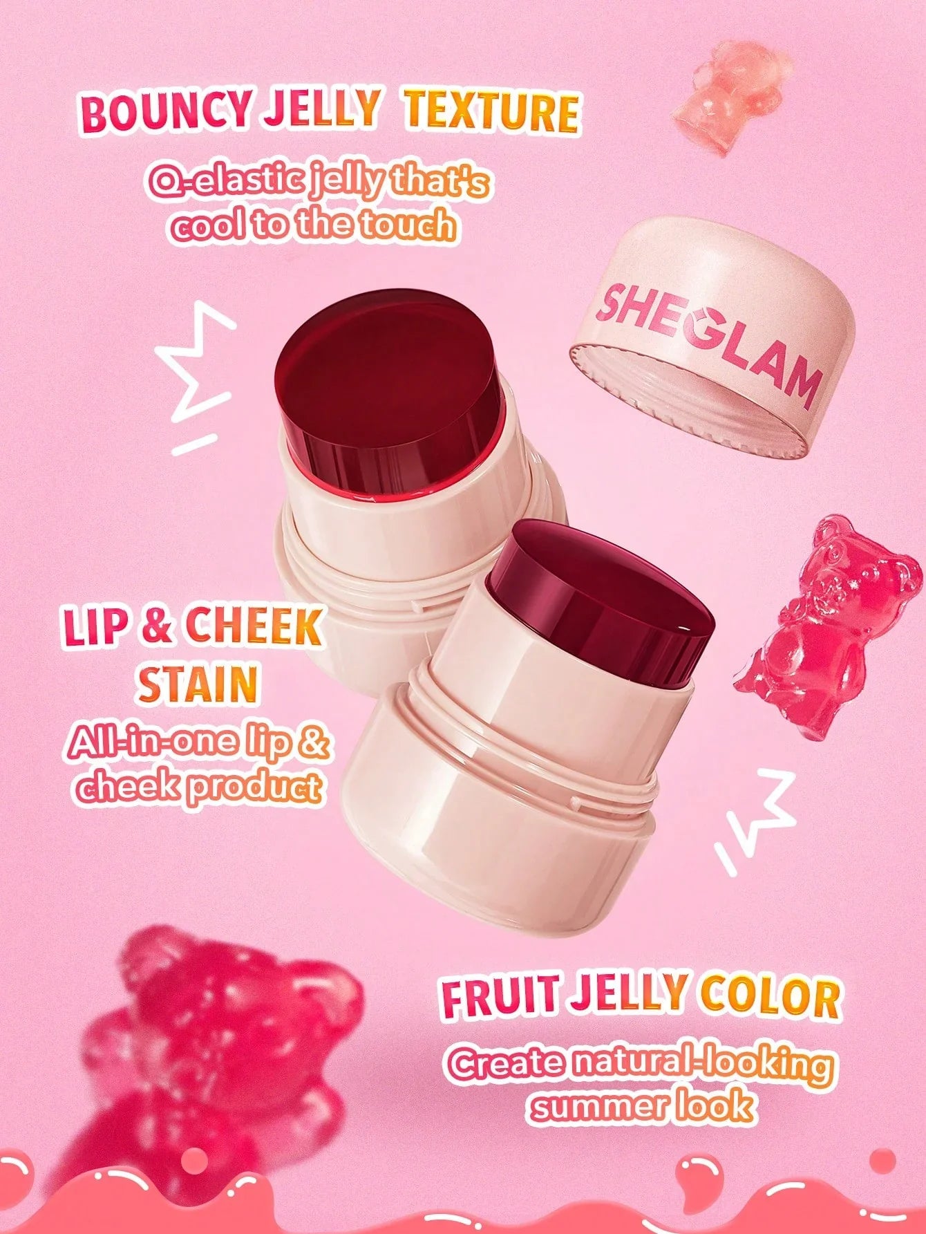 Sheglam jelly lip tints