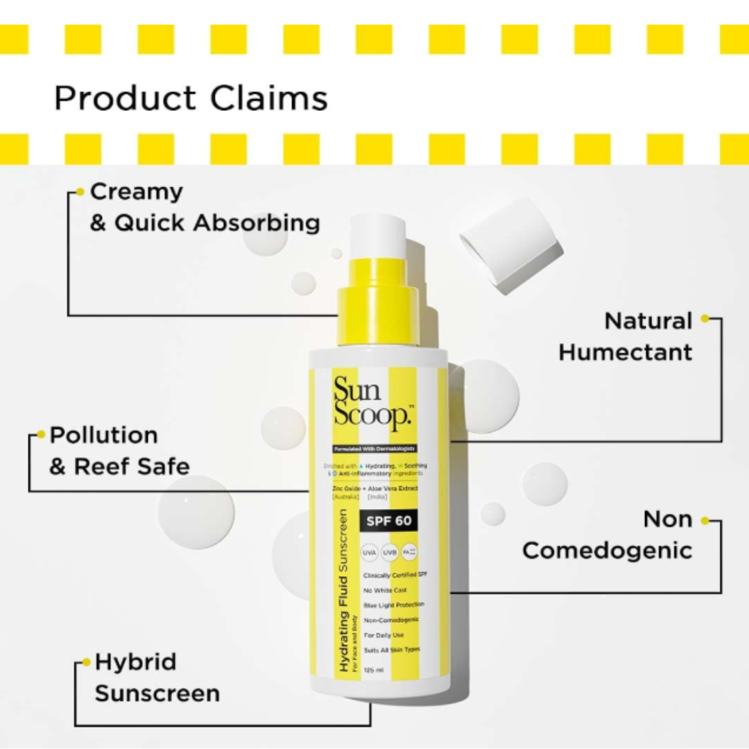 Sunscreen 3-in-1 Hydrate, Glow & Chill–SPF 60 Spray by Sun Scoop!