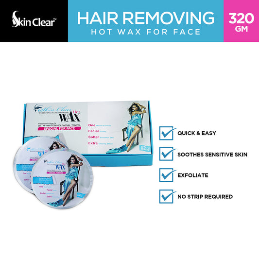 Skin Clear - Hair Removing Hot Wax For Face - 320gm