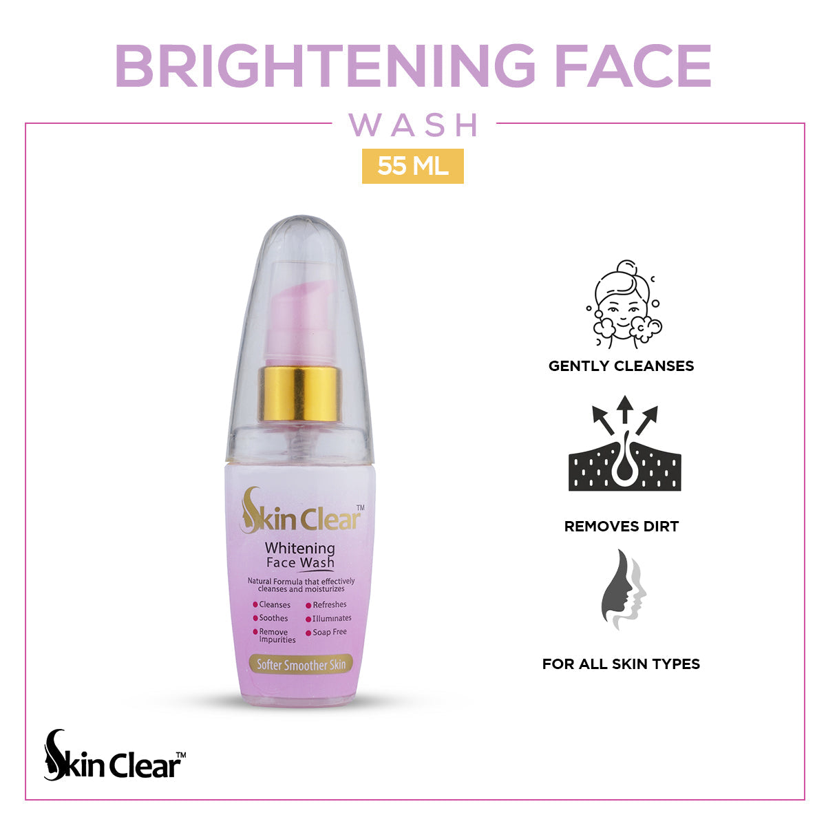 Skin Clear - Whitening Face Wash - 55ml