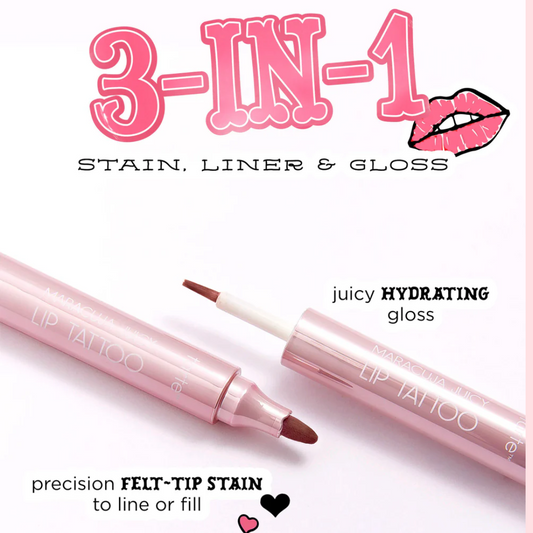 Tarte 3 in 1 juicy lip tattoo (Liner, Stain and gloss) Waterproof, hydrating and long-lasting