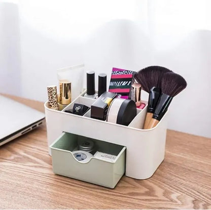 Cosmetic Makeup Organizers 7 Compartments with  1 Drawer Storage Box
