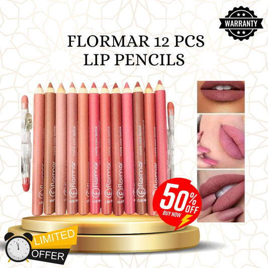 Flormar 12 PCS Lip pencils