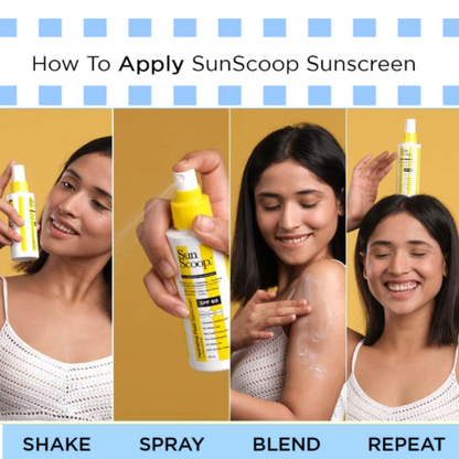 Sunscreen 3-in-1 Hydrate, Glow & Chill–SPF 60 Spray by Sun Scoop!