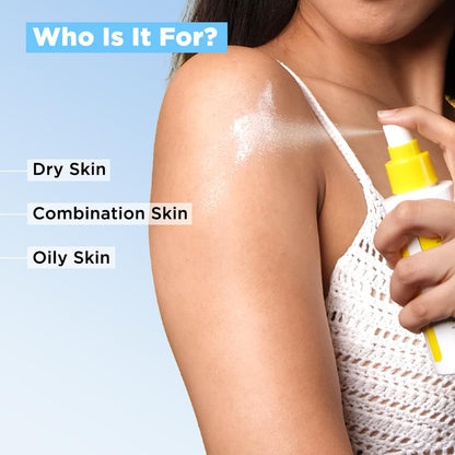 Sunscreen 3-in-1 Hydrate, Glow & Chill–SPF 60 Spray by Sun Scoop!