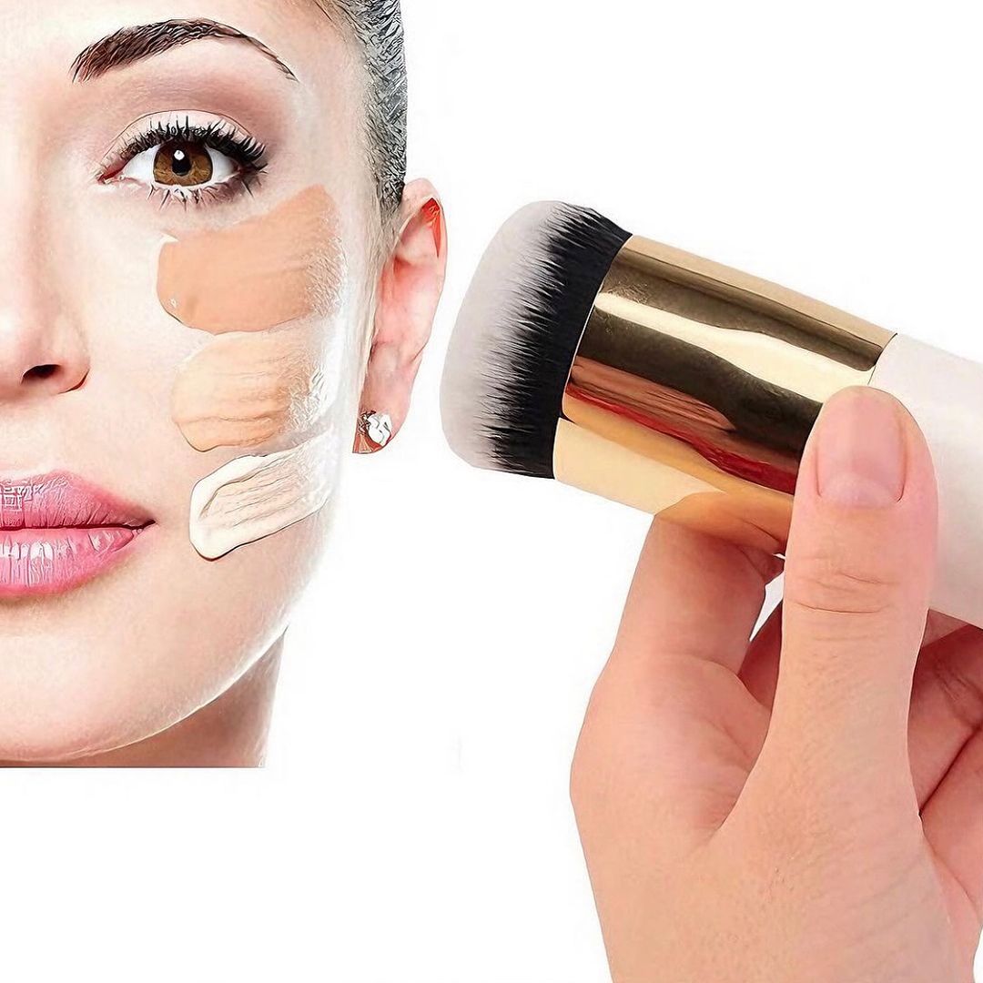 Chubby Pier Foundation Brush Flat Cream Professional Cosmetic Brush