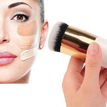 Chubby Pier Foundation Brush Flat Cream Professional Cosmetic Brush