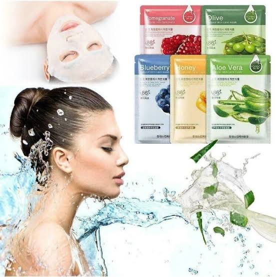Hydrating Face Sheet Masks (Pack of 5) & Get Jade Roller FREE