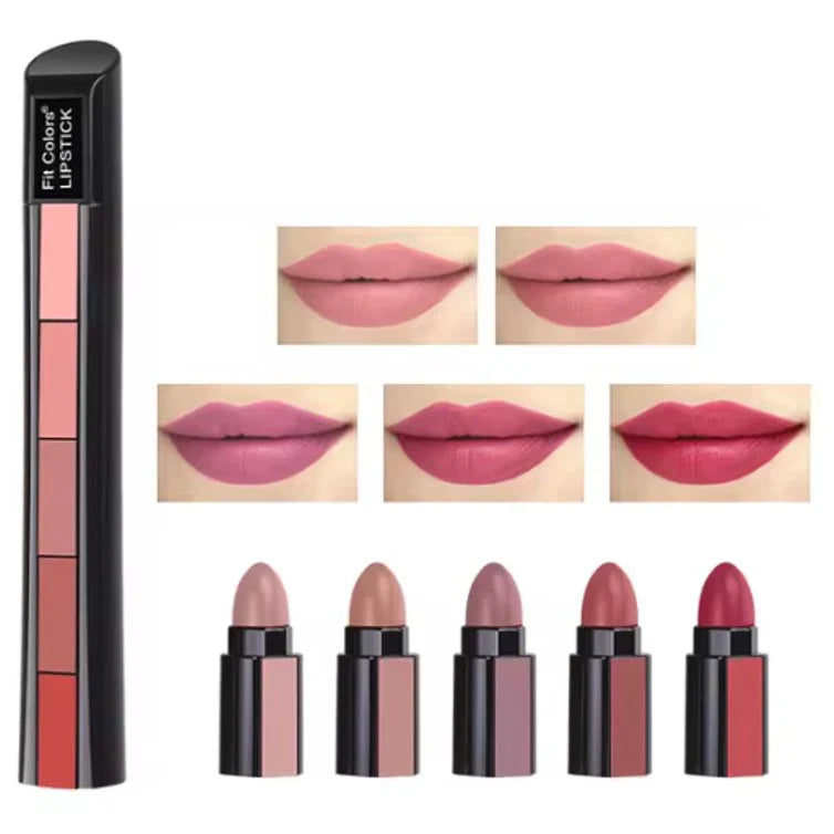 HUDA Matte Finish 5 in 1 Lipstick